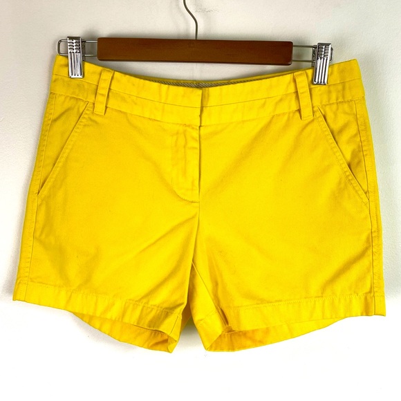 J. Crew Pants - J. Crew Yellow Chino Shorts Size 0